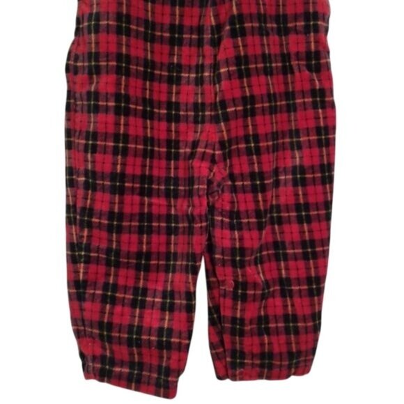 First Moments 6-9 months plaid overalls Red Black Yellow Adjustable - Picture 3 of 8
